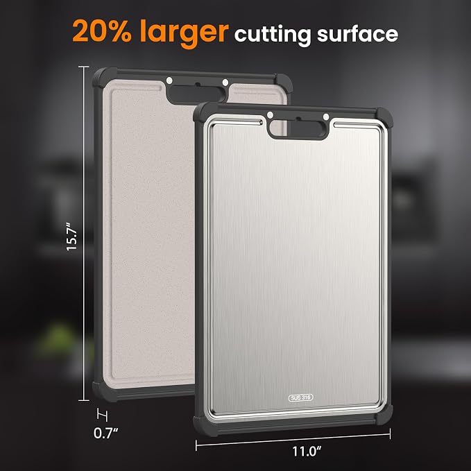 Premium 316 Stainless Steel Cutting Board - Image 6