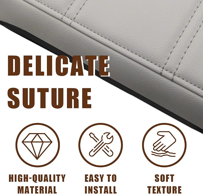 Muslogy for Acadia 2017-2023 Center Console Pad Armrest Seat Box Cover Vegan - Image 5