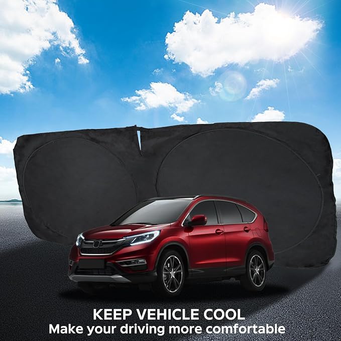 INSAUTO for 2026 CRV Windshield Sun Shade Sunshade Foldable Custom Fit 2023 - Image 4