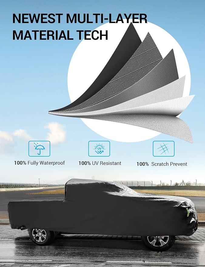 Proadsy 2025 Upgrade Car Cover for 2017-2025 Ford Super Duty F-250 Regular Cab - Image 4