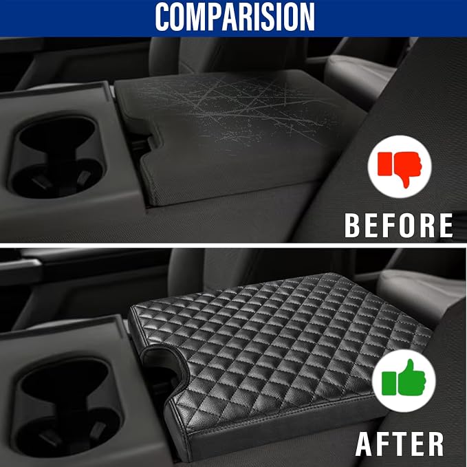 Center Console Cover for Ford F150 2015-2022, F250 F350 F450 F550 2017-2022 - Image 4
