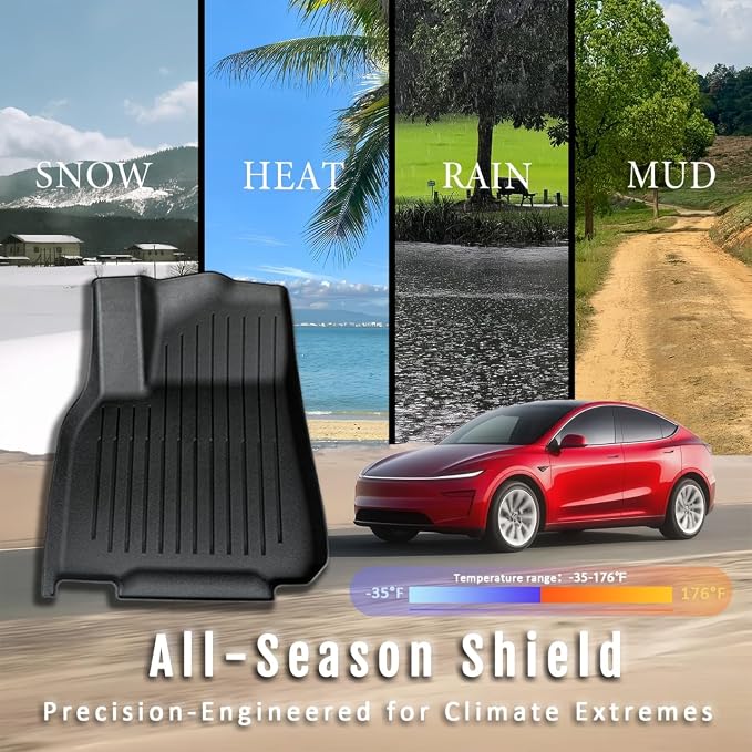 Tesla Model Y Juniper Floor Mats and Cargo Liner, Cargo Mats and Seat Back - Image 5