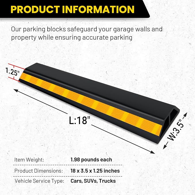 2 Pcs 18'' Heavy Duty Parking Aid - Image 2