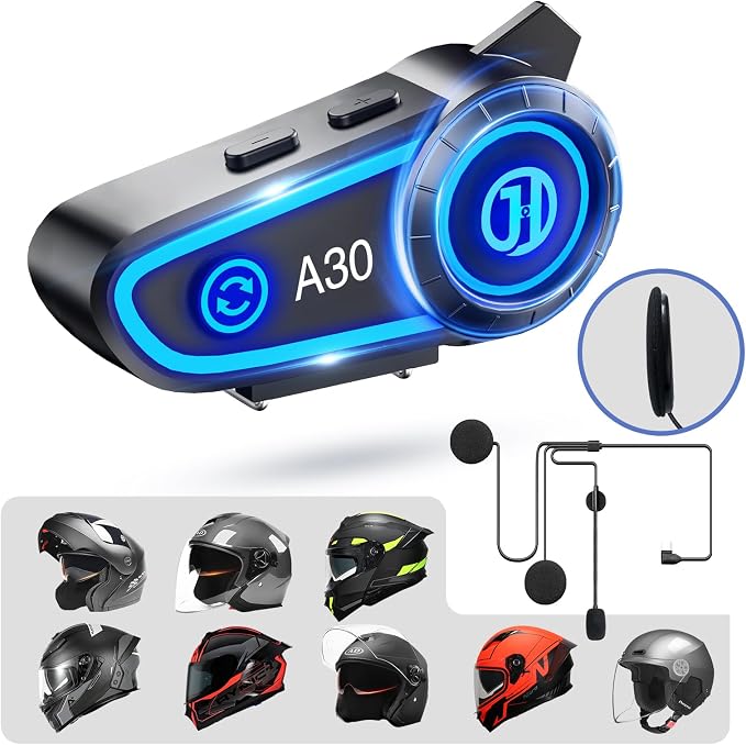 Motorcycle Helmet Speakers Helmet Bluetooth Headset Headphone Automatic Answer by JZAQ