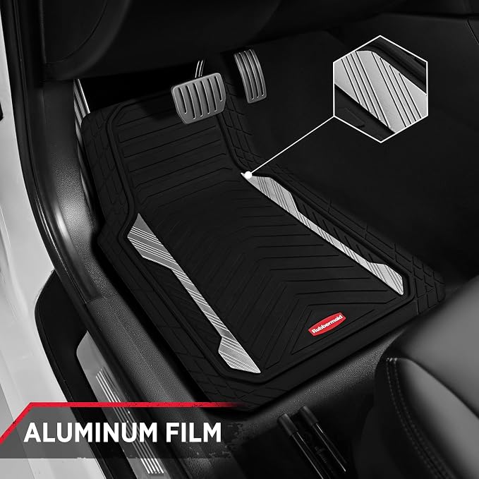 Rubbermaid Car Floor Mat, Heavy Duty All-Weather Car Mats Full Set - Image 4
