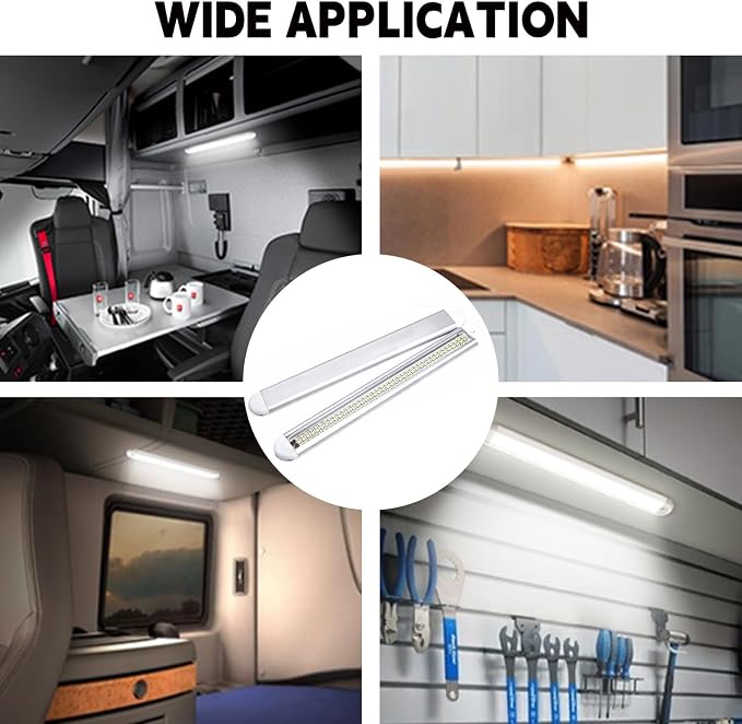 Enclosed Trailer 12v Led Light Bar, 120Leds 1500lm 8W DC 12 Volt Led Strip - Image 2