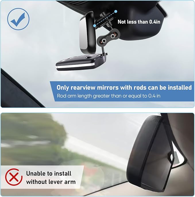 Radar Detector Mount Rearview Mirror Bracket, Car Truck Mirror Radar Mount - Image 6