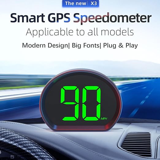 Car Mounted GPS Speedometer, Large Font and Automatically Adjustable Brightness - Image 2