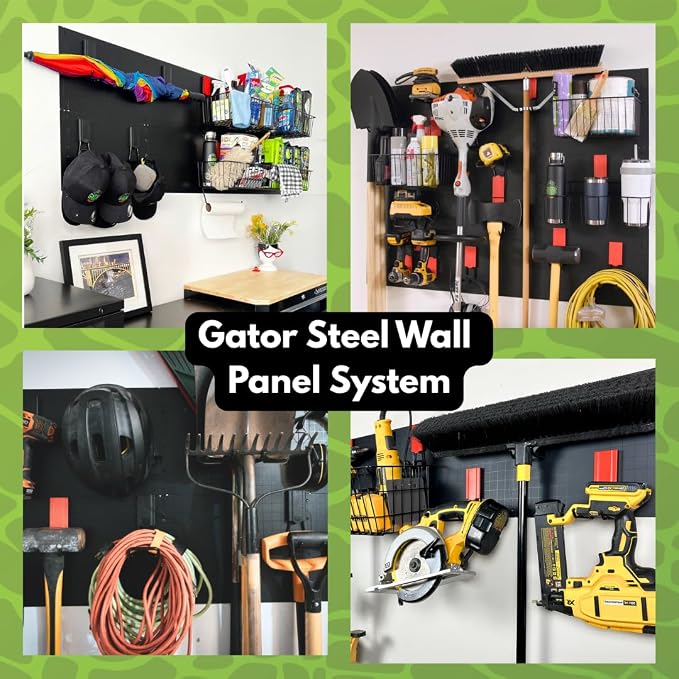 GATOR MAGNETICS Wall Panel Storage & Organization System Kit- Includes 3 Wall - Image 3