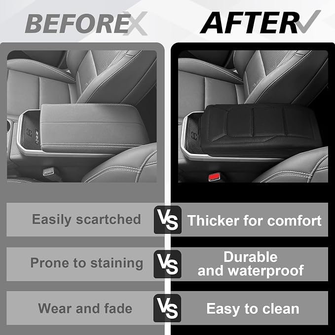 Muslogy Center Console Armrest Cover Compatible - Image 6