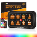 Auxbeam 8 Gang Switch Panel AC-800 Bluetooth RGB Switch Pod by Auxbeam