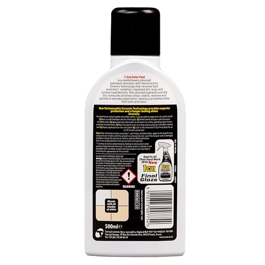 T-Cut White Scratch Remover Color Fast Paintwork Restorer Car Polish, 13 Colors - Image 2