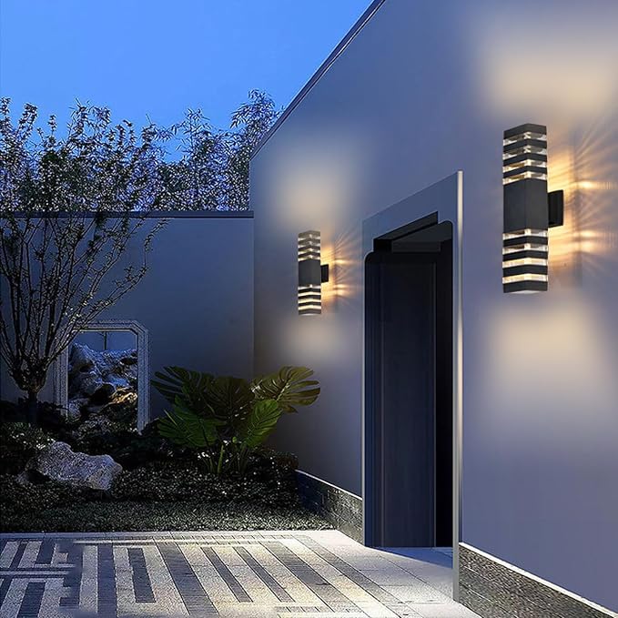 18inch LED Square Up & Down Wall Lights, 24W Outdoor Wall Light 4000K Day White - Image 8