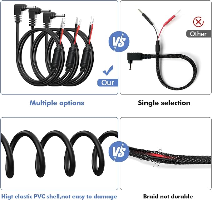 Radar Detector Hardwire Power Cord, Rearview Mirror Plug Cable, - Image 5