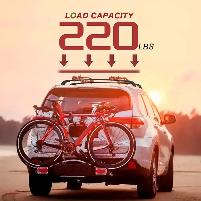 KINGGERI Lockable 220lbs Cross Bars Roof Racks Fit - Image 3