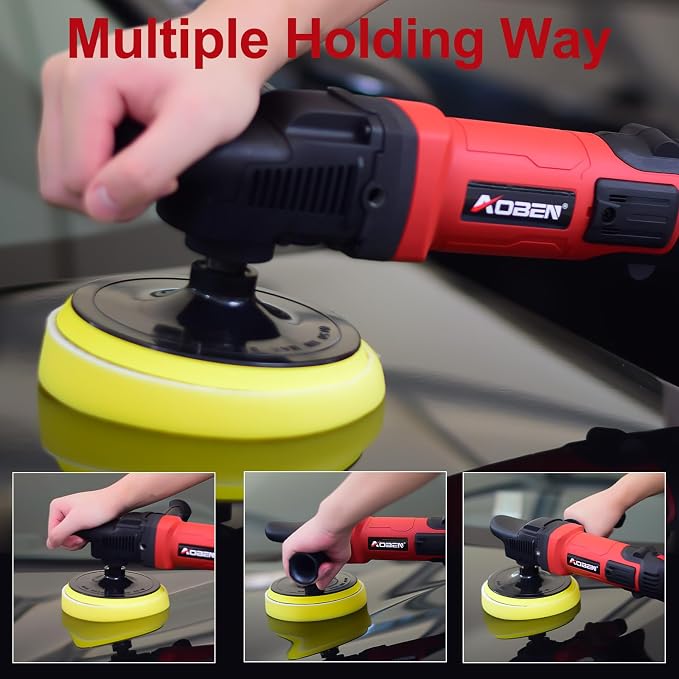 AOBEN 6/7 inch Buffer Polisher, Rotary Car Buffer, 1600W Car Polisher Waxer Kit - Image 3