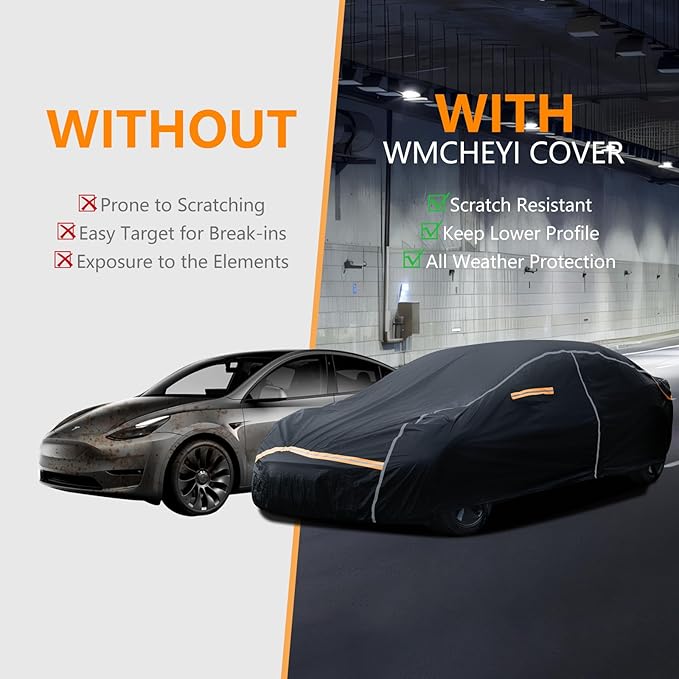 Car Cover Waterproof All Weather, 6 Layers Car Covers - Image 2