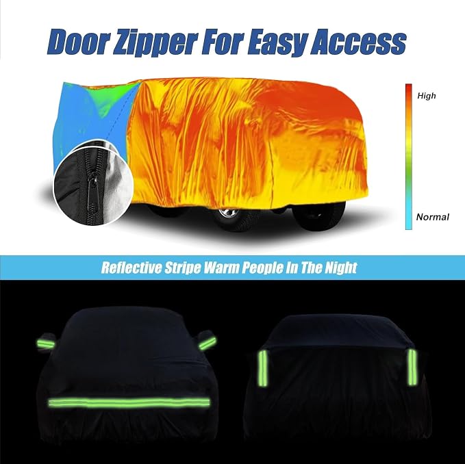 Waterproof Car Covers for 2010-2025 Jeep Grand Cherokee Custom Heavy Duty - Image 6