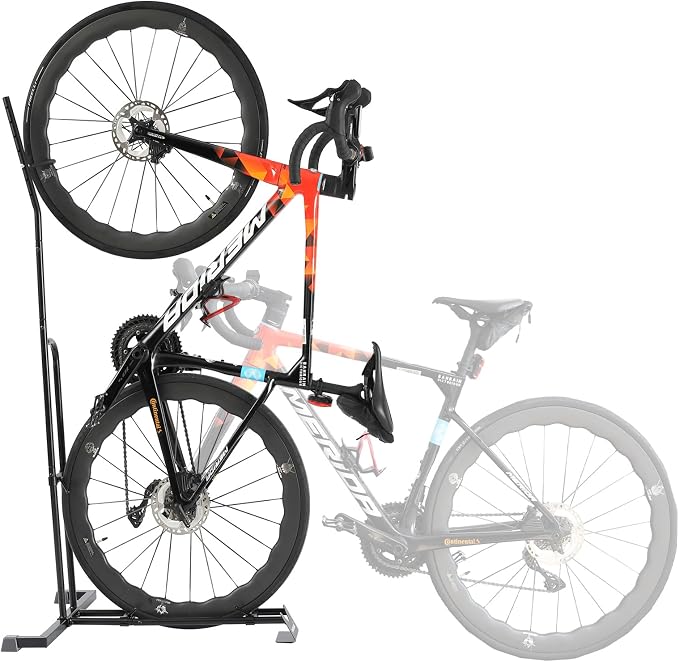 Bike Stand, Vertical Bike Rack For Indoor Bike Storage, Upright Bicycle Stand by PHUNAYA