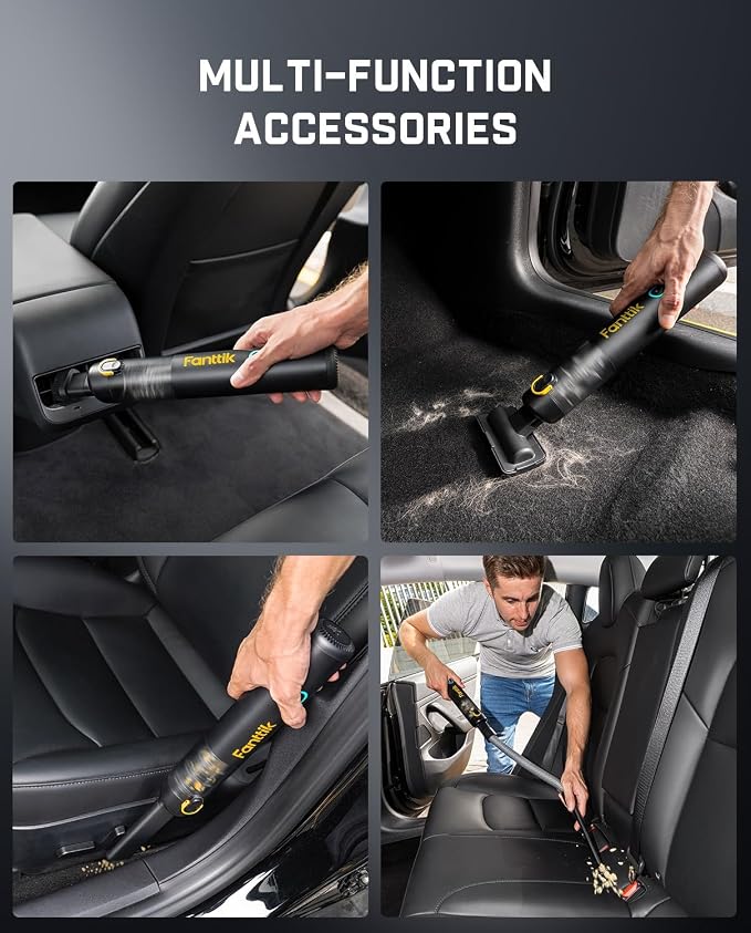 Fanttik Slim V8 Mate Cordless Car Vacuum Suction Power 12000Pa, Portable Mini - Image 2