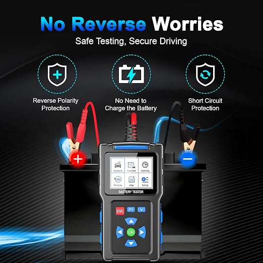 Battery Load Tester 12v Automotive, 20-2000 CCA Car Battery Tester and - Image 7