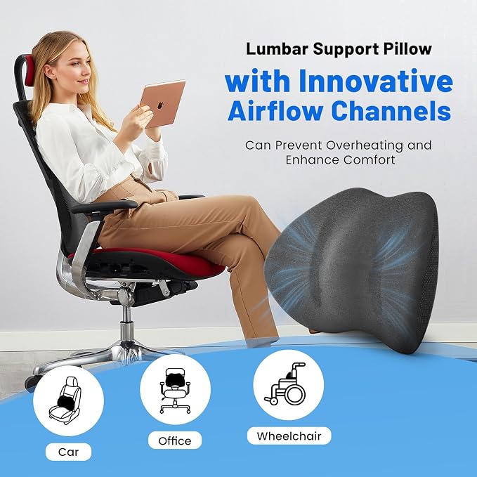 Memory Foam Lumbar Support Pillow - Image 4