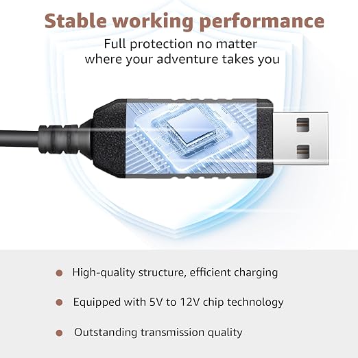 USB to DC3.5 Radar Detector Power Cable, USB C 5V-12V Power Cord Compatible - Image 5