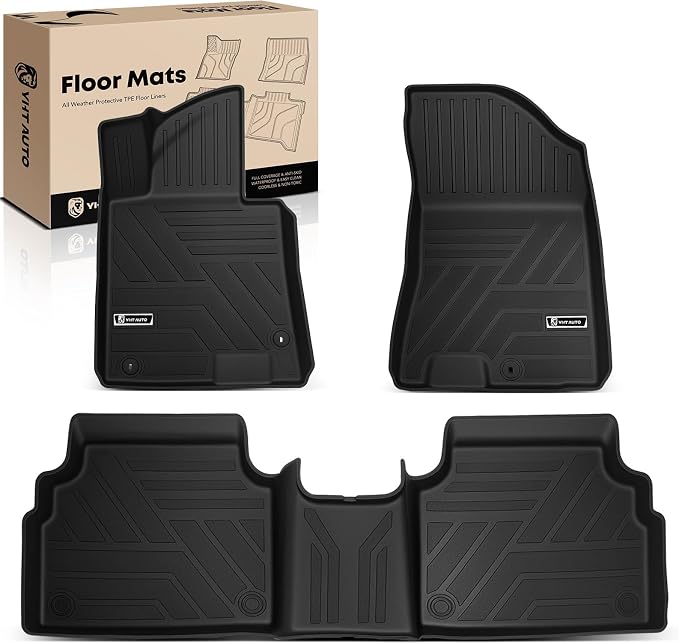 YHTAUTO Floor Mats Fit 2020-2024 Hyundai Sonata & 2021-2025 Kia K5 FWD by YHTAUTO