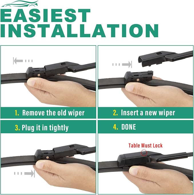 26" 22" 12" Windshield Wiper Blades Replacement - Image 7