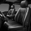 CAR PASS Nappa Leather Car Seat Covers Front Seats, Luxury Seat Protector by CARPASS