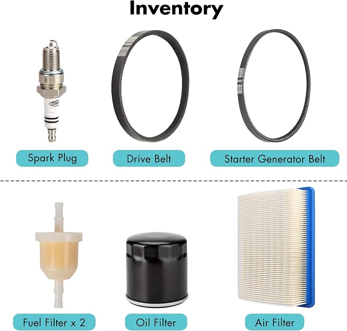 10L0L Golf Cart DS Tune Up Kit W/Clutch Drive Belt &Generator Belt fit - Image 5