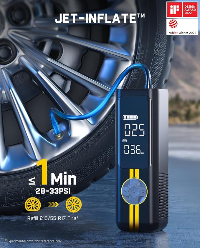 Fanttik X8 APEX Tire Inflator Portable Air Compressor, 1 Min Fast Inflation - Image 2