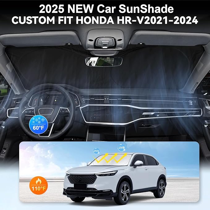 Custom Fit HR-V Windshield Sunshade - Image 4