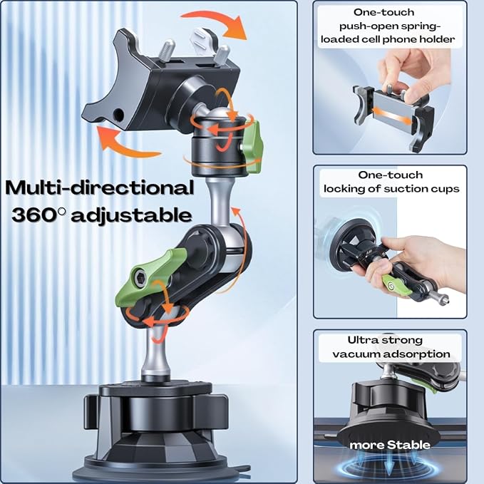 Suction Cup Phone Mount, Ultra-Stable Phone Holder - Image 4