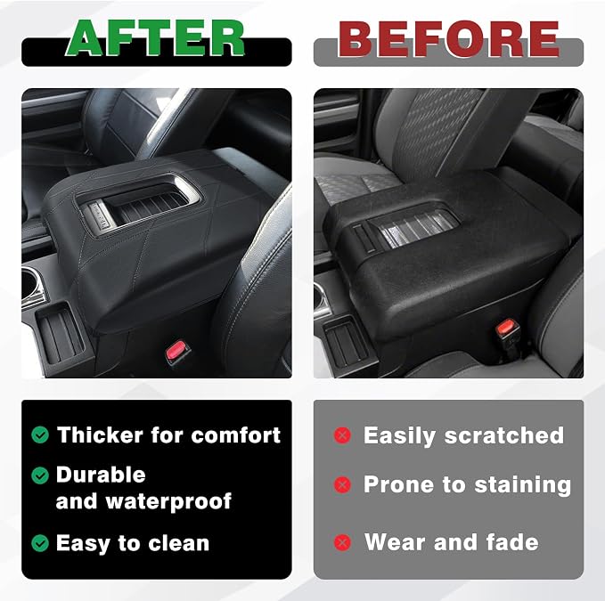 Muslogy Center Console Armrest Cover Compatible - Image 6