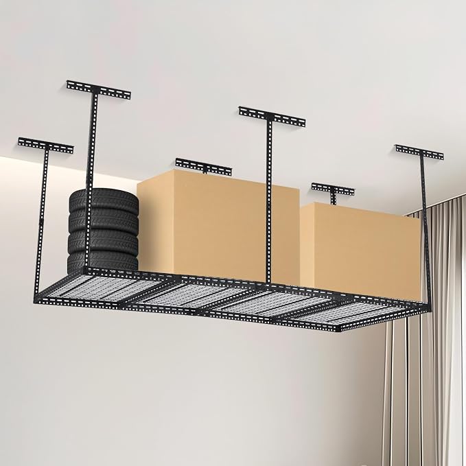 Overhead Garage Storage Rack, Heavy Duty Ceiling Storage Racks - Image 2