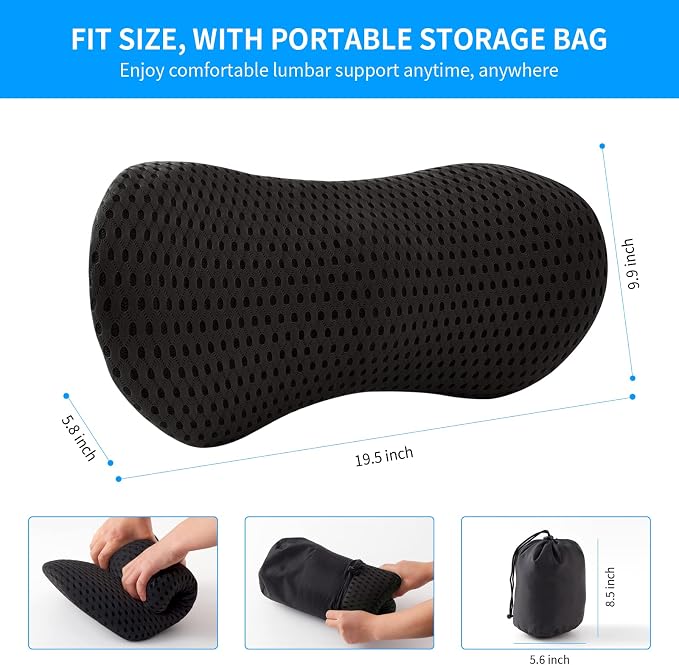 Lumbar Pillow, Memory Foam Lumbar Support Pillow - Image 7
