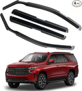 in Channel Rain Guards Fit for Chevrolet Chevy Suburban 2021 2022 2023 2024 2025 by CHYKORLA