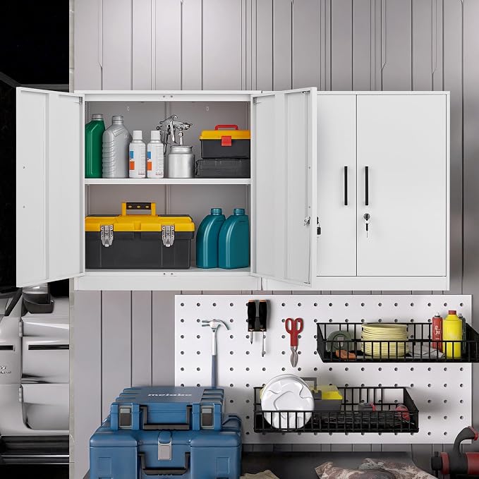 LUCYPAL Locking Storage Cabinets, Metal Cabinet - Image 5