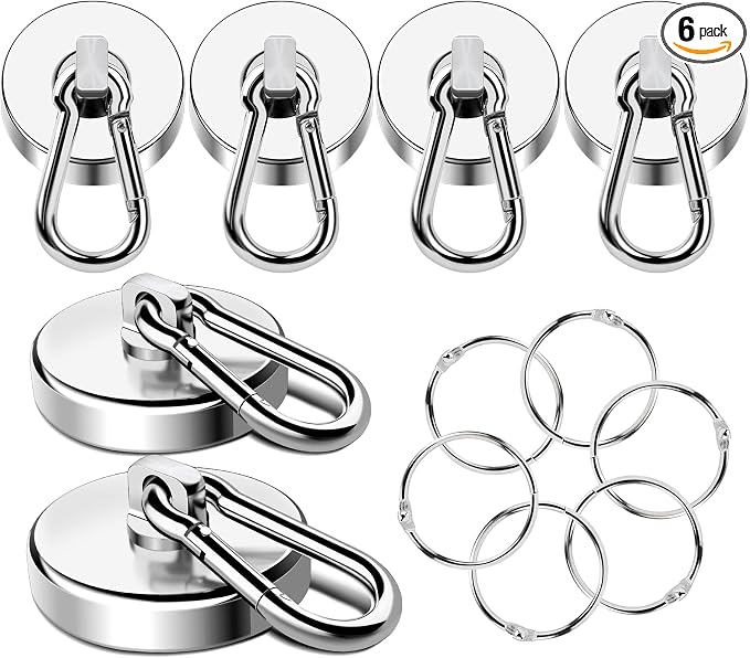MIKEDE Magnetic Hooks Heavy Duty, 150LB Strong Swivel Neodymium Magnets by MIKEDE