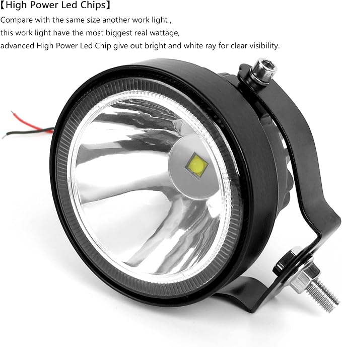 4 Inch Round Led Pod Lights, 60W Led Off Road Driving Fog Lights, Spot - Image 3