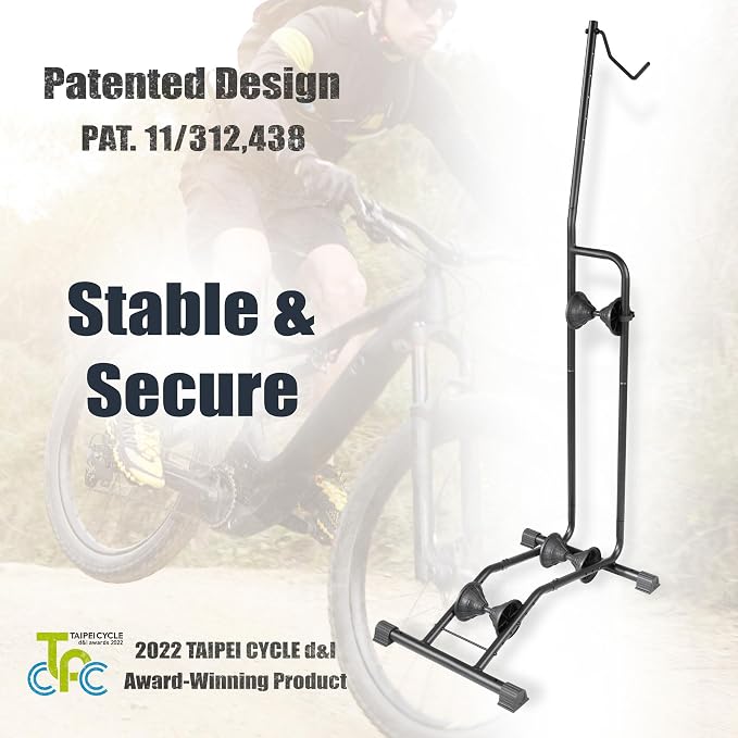 CyclingDeal Upright E Bike Fat Tire Bike Stand - Image 3