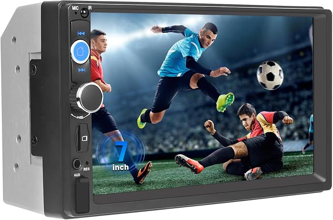 Double Din Car Stereo with 7 Inch HD Touchscreen Radio with Mirror Link Video by INEFALA