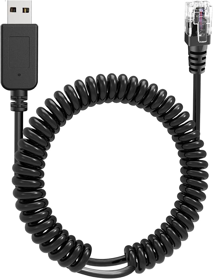 Radar Detector Cable, USB 2.0 to RJ11 Plug Cable 5V-12V Power Cord, Compatible by Unknown