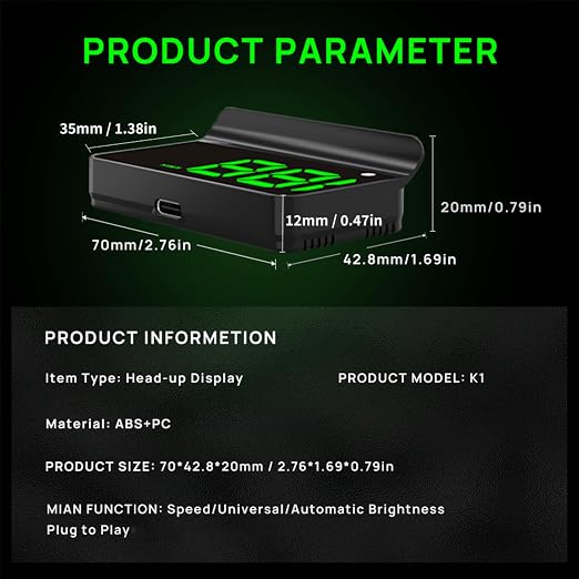 Heads up Display for Cars, Car HUD, Head up Display for Car, Digital GPS HUD - Image 5