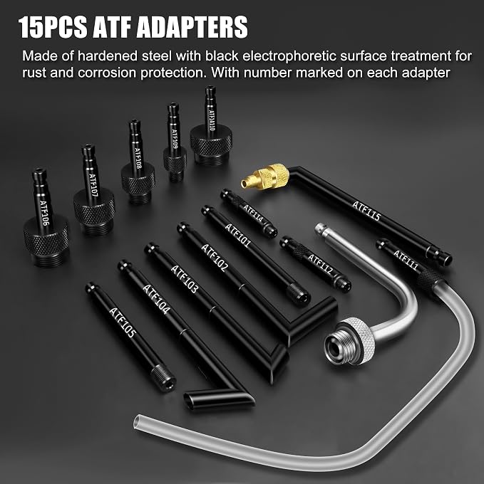 JIFETOR Transmission Fluid Pump Pneumatic Extractor and Dispenser Tool Kit - Image 5
