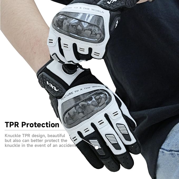 VXW High Protection Motorcycle Gloves - Image 9