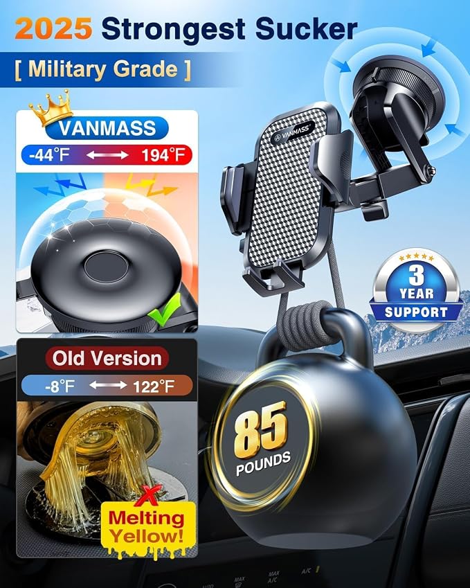 Car Phone Holder VANMASS Cell Phone Mount - Image 7