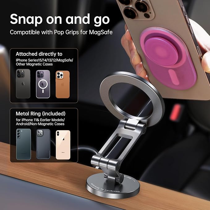 SYNCWIRE Fits MagSafe Car Mount, Magnetic Phone Holder - Image 6