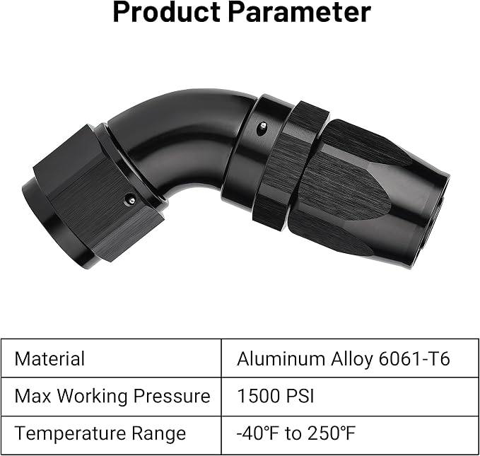 EVIL ENERGY 10AN 60 Degree One Piece Full Flow Hose End Fitting Swivel - Image 3